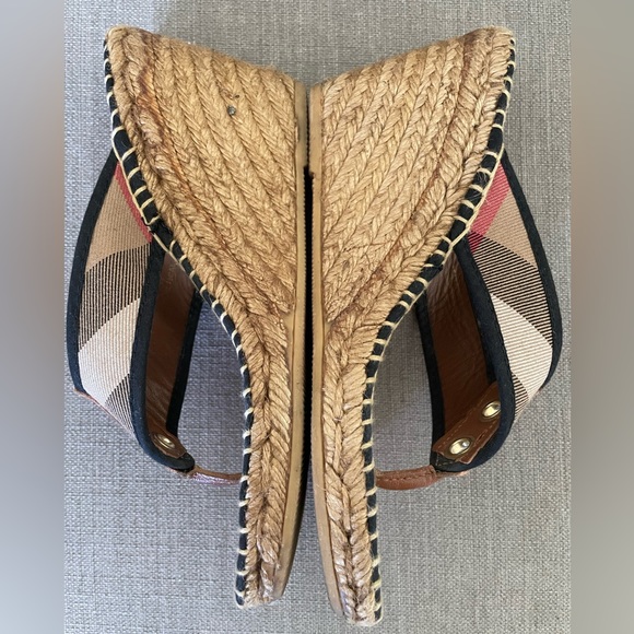 Burberry Canvas Colorblock Pattern Espadrilles - Picture 2 of 6